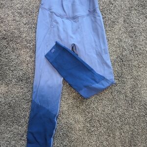 SheFit Blue Ribbed Leggings